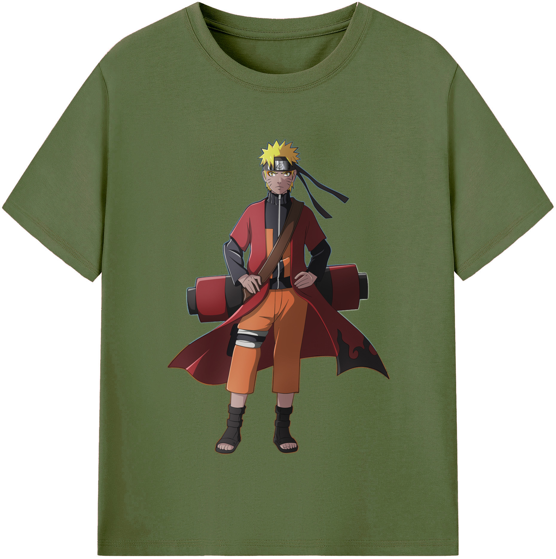 （画像用） NARUTO -ナルト- うずまき ナルト Uzumaki Naruto 綿100％半袖Tシャツ（フロントプリント）